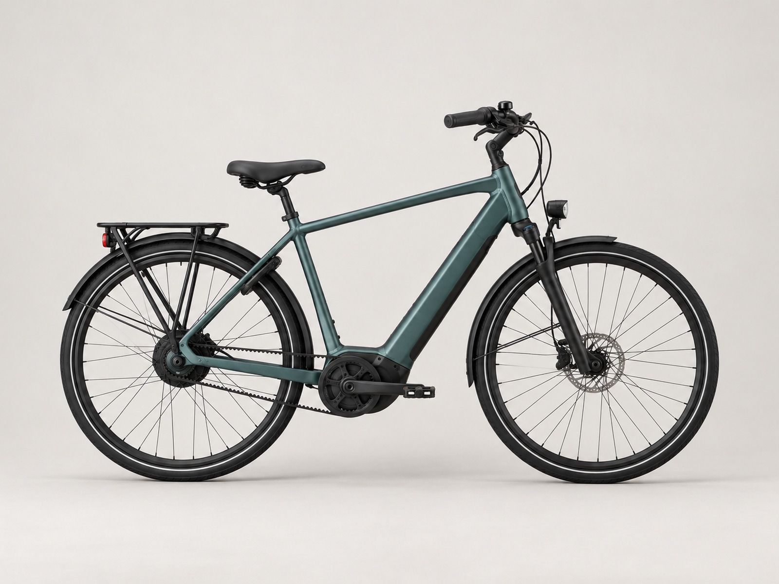 Gazelle Ultimate C380 in Teal grey mat, zijkant